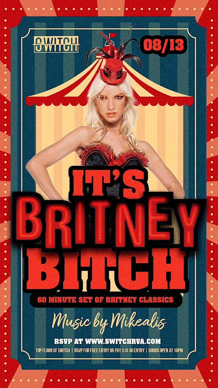 It's Britney Bitch at Switch Pop-Up Bar image