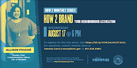 HOW 2 Brand your Neighborhood Association