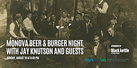 MONOVA Beer & Burger Night  with Jay Knutson and Guests