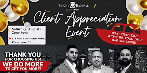 2nd Annual Sunny Banipal and Associates Client Appreciation Event