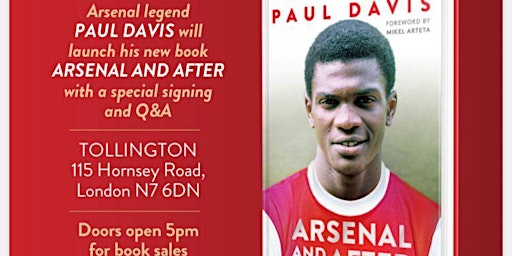 Paul Davis book launch with the Arsenal Supporters Trust