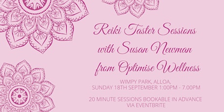 Reiki Taster Sessions with Susan Newman