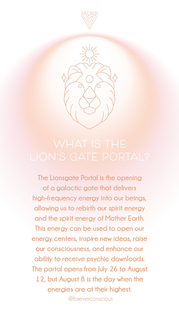 Outdoor LIONS GATE Sound Bath with Breathwork,Reiki & Emotion code clearing image