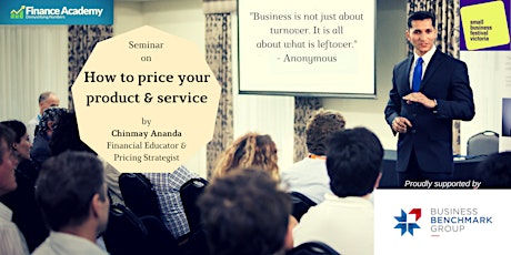 How to price your product & service - Yarra City primary image