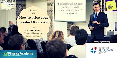 How to price your product & service - Geelong primary image