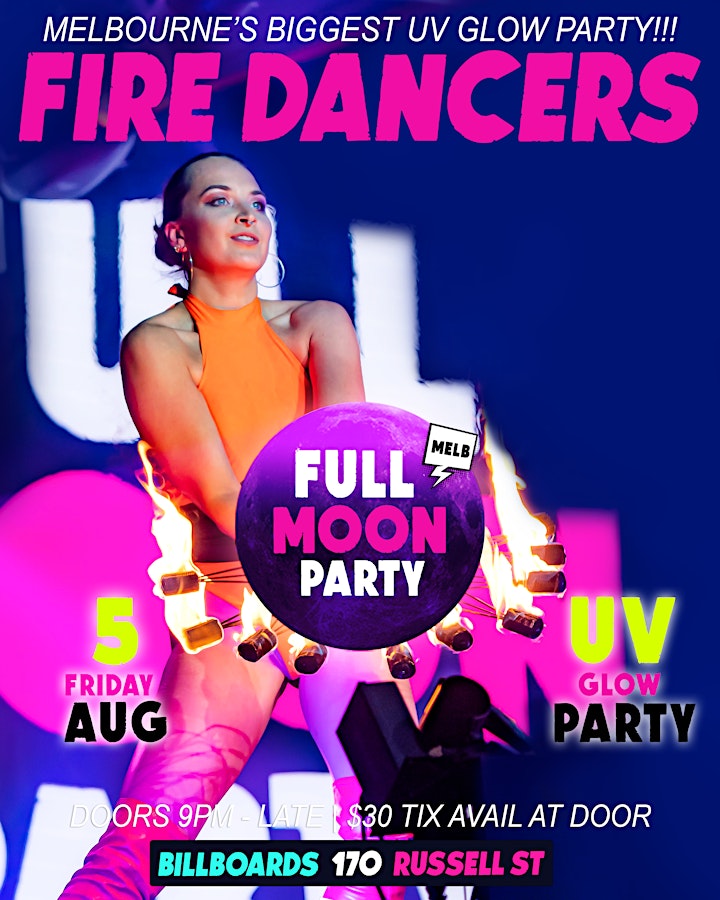 Full Moon Party Melbourne | 5 August 2022 image