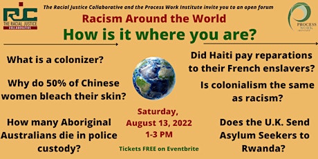 Let's Talk About Race:  Racism around the world.  How is it where you are?