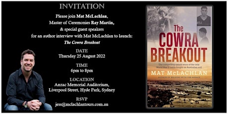 Book launch: The Cowra Breakout by Mat McLachlan