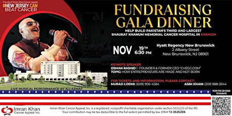 Shaukat Khanum Fundraising Gala Dinner in New Jersey, USA