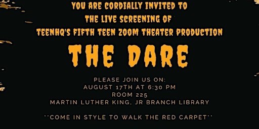 THE LIVE SCREENING OF THE DARE