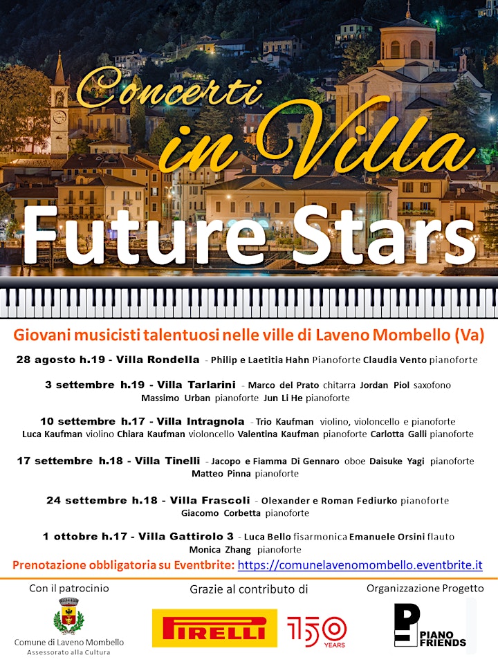 Immagine FESTIVAL "FUTURE STARS" - CONCERTO IN VILLA RONDELLA A LAVENO MOMBELLO