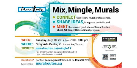 Mix, Mingle, Murals- July 2017 primary image