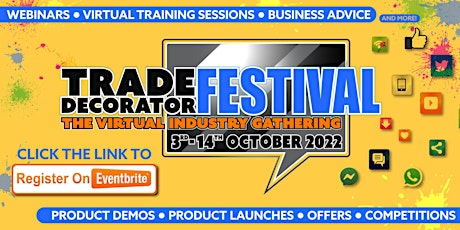 Trade Decorator Festival - October 2022 - Registration
