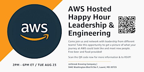 AWS Hosted Happy Hour Leadership & Engineering