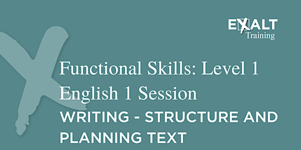 Functional Skills English | Level 1 | English 1