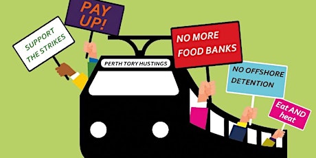 All roads lead to Perth - Glasgow coach to Tory leadership hustings protest