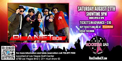 PLANET 80'S, LIVE ON STAGE! AT ROCKSTAR BAR, ON THE LAS VEGAS STRIP