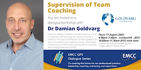 Dr Damian Goldvarg - Supervision of Team Coaching