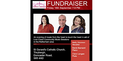 Lost Chord Fundraiser for community concerts in the Rotherham area