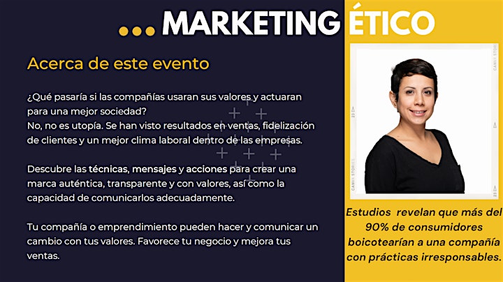 Imagen de Atrae más clientes aplicando el marketing ético: Webinar con Marcela Bernal