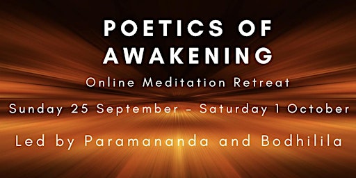 Online Meditation Retreat - Poetics of Awakening