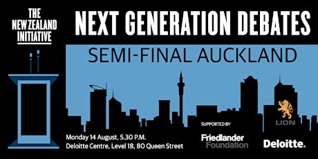 Next Generation Debates Semi-final - Auckland primary image