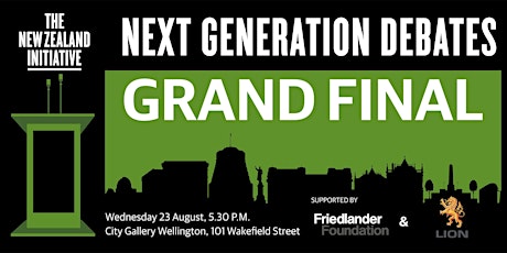 Next Generation Debates Grand final - Wellington primary image