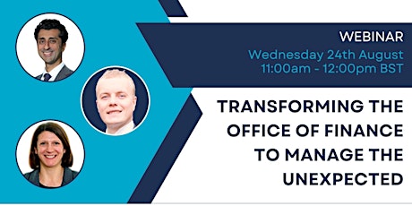 Transforming the Office of Finance to manage the unexpected