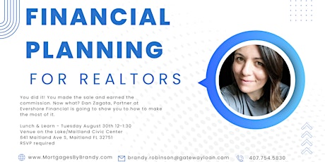 A Realtor's Guide to Financial Planning Lunch & Learn