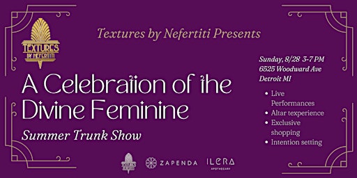 Textures Presents:  A Celebration of the Divine Feminine