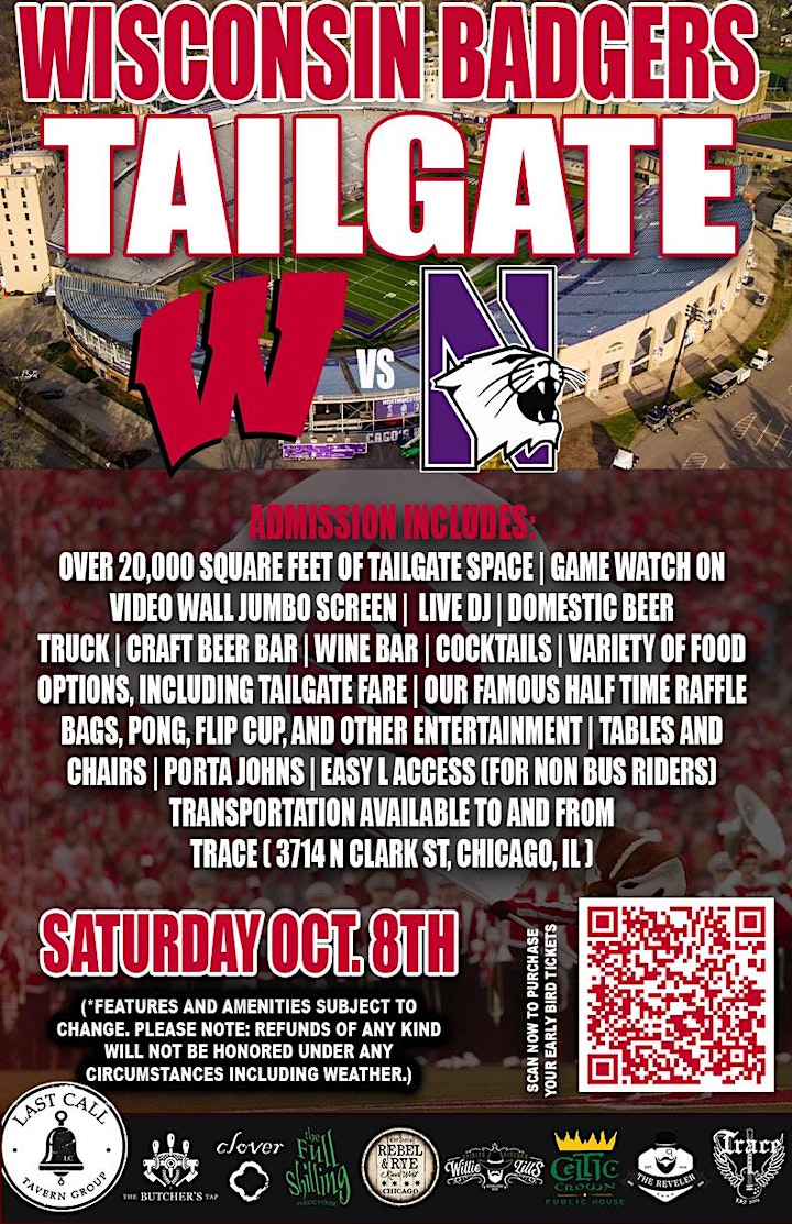 The Official Wisconsin Tailgate at Northwestern! image