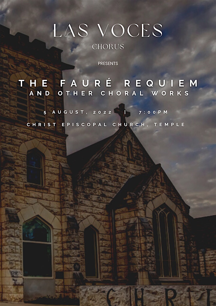 Las Voces Chorus presents: Fauré Requiem and other choral works image