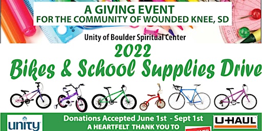 2022 Bikes & School Supply Drive for Wounded Knee primary image