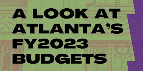 #ATLBudget Community Conversation (August 23) primary image