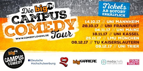 Hauptbild für bigFM Campus Comedy Tour 2017 - Uni Frankfurt // Campus WESTEND