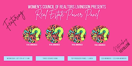 Women's Council of REALTORS Livingston Presents Real Estate Power Panel