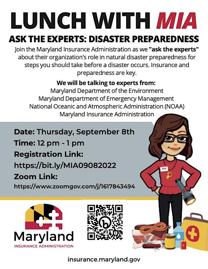 Lunch with MIA: Ask the Experts- Disaster Preparedness image