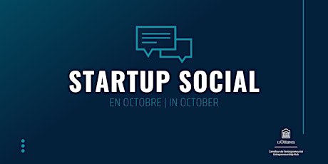 Startup Social: en octobre  | in October