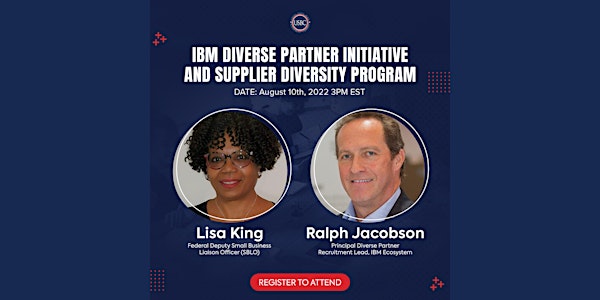 IBM Diverse Partner Initiative and Supplier Diversity Program Webinar