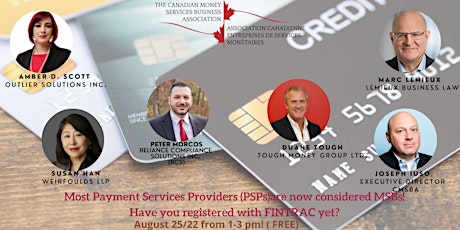 Most PSPs may now be MSBs! Have you registered with FINTRAC yet?