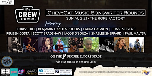 THE CREW presents CHEVYCAT MUSIC SONGWRITER ROUNDS