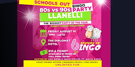 Any Way Up Bingo Live at Diplomat Hotel Llanelli