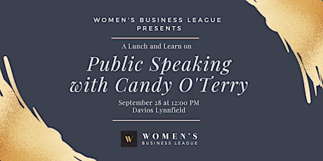 Lunch and Learn: Public Speaking with Candy O'Terry!