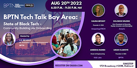 BPTN Tech Talk Bay Area: State of Black Tech-Community Building