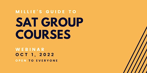 WEBINAR | Millie's Guide to SAT Group Courses