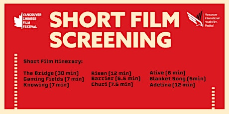 VCFF/VIYFF: Short Film Screenings