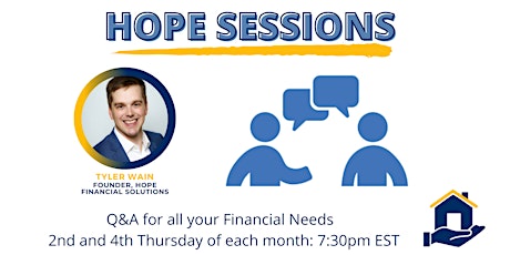 HOPE Sessions - Live Q&A and Discussion with Tyler Wain, Financial Coach