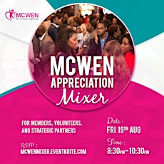 Imagen principal de MCWEN Appreciation Mixer: for members, volunteers, & strategic partners