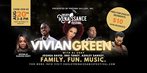 Ensley Renaissance Festival featuring Vivian Green