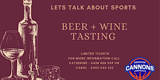 Essington Cannons Men's Beer & Wine Tasting Fund Raiser